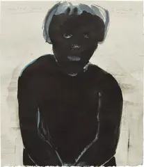 Marlene Dumas, The Last Years of Willem de Kooning, 1994, ink, watercolor and graphite on paper