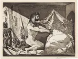 Pablo Picasso, Faune dévoilant une femme (Faun Revealing a Woman), plate 27, from La Suite Vollard, 1936, Etching and aquatint, on Montval laid paper with watermark Vollard , with full margins
