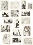 Pablo Picasso, La Célestine, 1977, The complete set of 66 etchings with text by Fernando de Rojas, bound in the original book cover with with parchment boards and lettering on the spine (as issued), contained in the original slipcover with Richard de bas laid paper