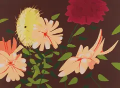 Late Summer Flowers by Alex Katz, 2013, Screenprint in colors, on 4-ply Museum Board, the full sheet,, sold Apr 2017