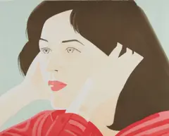 Joan by Alex Katz, 1986, Aquatint in colors, on Somerset paper, the full sheet, sold Apr 2017