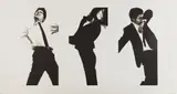 Robert Longo, Jules, Gretchen, Mark (state II), 1983, Lithograph with embossing, on Arches paper, with full margins