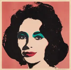 Andy Warhol, Liz, 1964, Offset lithograph in colors, on wove paper, with full margins,