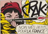 Roy Lichtenstein, Crak!, 1964, Offset lithograph in colors, on wove paper, with full margins