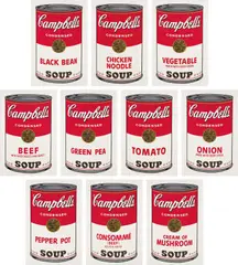 Andy Warhol, Campbell's Soup I, 1968, The complete set of 10 screenprints in colors, on wove paper, with full margins