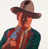 Andy Warhol, John Wayne, from Cowboys and Indians, 1986, Screenprint in colors, on Lenox Museum Board, the full sheet