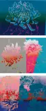 Andy Warhol, Kiku, 1983, The complete set of three screenprints in colors, on Rives BFK paper, the full sheets