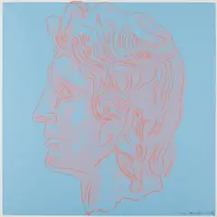 Alexander the Great by Andy Warhol, 1982, Unique screenprint in colors, on Lenox Museum Board, with full margins, sold Apr 2017