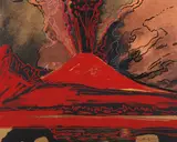 Andy Warhol, Vesuvius, 1985, Screenprint in colors, on Arches 88 paper, the full sheet