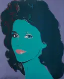 Andy Warhol, Jane Fonda, 1982, Unique screenprint in colors, on Lenox Museum Board, the full sheet