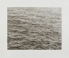 Ocean with Cross #1 by Vija Celmins, 2005, Screenprint, on wove paper, with full margins,, sold Apr 2017