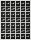 Vija Celmins, Saturn Stamps, 1995, Offset lithograph, on wove paper, the full sheet