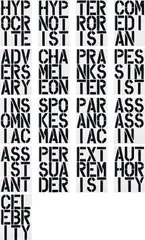 Black Book by Christopher Wool, 1989, Hardcover book, with 17 text images, on smooth wove paper, the full sheets, bound (as issued),, sold Apr 2017