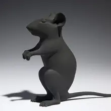 Katharina Fritsch, Hohle Maus (Hollow Mouse), 2009, painted polyester resin