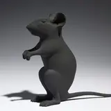 Katharina Fritsch, Hohle Maus (Hollow Mouse), 2009, painted polyester resin