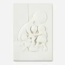 Tom Otterness, Family in Corner, 2020, cast hydrostone