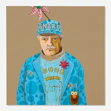 Ed Templeton, Bubble Man, 2015, acrylic on wood