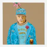 Ed Templeton, Bubble Man, 2015, acrylic on wood