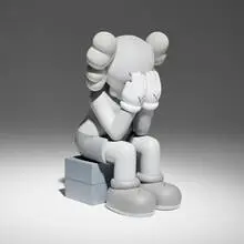 Kaws, Passing Through (Grey), 2013, painted cast vinyl