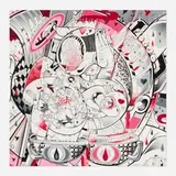 How & Nosm, Storm Predictions, 2012, screenprint in colors and mixed media collage on paper