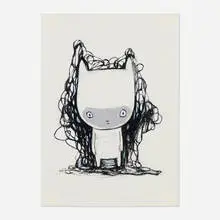 Maiko Kobayashi, Untitled, 2015, acrylic, colored pencil and charcoal on paper