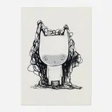 Maiko Kobayashi, Untitled, 2015, acrylic, colored pencil and charcoal on paper