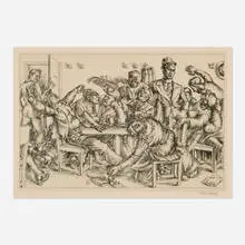 Paul Cadmus, Stewart's, 1934, etching