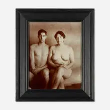 John Dugdale, Georgine and John, unique gelatin silver print in artist's frame