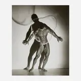 Herb Ritts, Male Nude with Bubble, Los Angeles, gelatin silver print