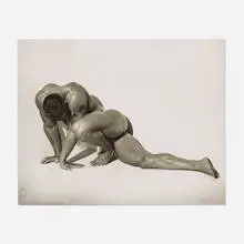 Herb Ritts, Male Nude, Horizontal, Los Angeles, gelatin silver print