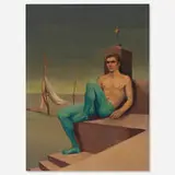 John Lear, The Landing, oil on panel