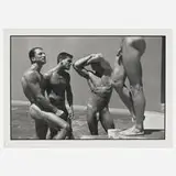 Tom Bianchi, Two Men/Two Statues (from the Out of the Studio series), 1988, gelatin silver print