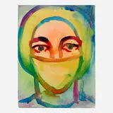 T.M. Davy, Care Worker Care Card, 2020, watercolor on paper