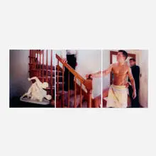 David Hillard, Without a Scratch (triptych), 2002, C-print mounted to aluminum and face-mounted to acrylic