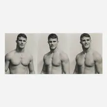 Bruce Weber, Untitled (John), 2002, gelatin silver print in three parts
