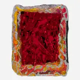Thomas Lanigan-Schmidt, Frankincense Melts in the Sparks of Vulcan's Forge, 1991, mixed media collage on paper