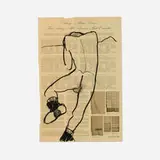 Richard Haines, Finest Quality, Most Luxurious, 2010, wax pencil on newsprint