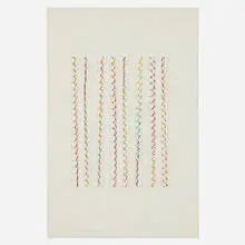 Channa Horwitz, Untitled, 1973, plaka and ink on Mylar graph paper