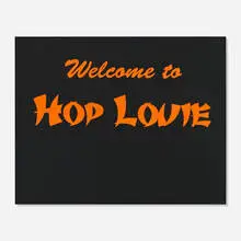 Sayre Gomez, Hop Louie, 2020, acrylic on gator board