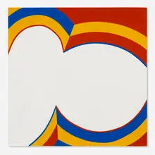 June Harwood, Bullseye (from the Colorform series), 1964, acrylic on canvas