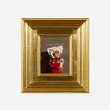 Donald Roller Wilson, Naughty Betty with a Big One..., 1985, oil on canvas in artist's frame