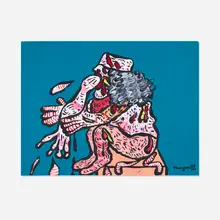 Pinchas Burstein, Untitled, 1972, acrylic on paper