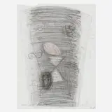 William T. Wiley, The Mad Bask, 1991, graphite and crayon on paper