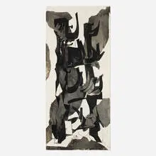 Rico Lebrun, Black Plow, 1948, casein on Masonite