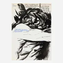 No Title (It's suicide...) by Raymond Pettibon, 1999, ink on paper, sold Jun 2026