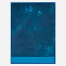 Sayre Gomez, Untitled, 2013, acrylic on canvas in artist's frame