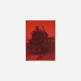 Richard Pettibone, Train 2, from Set #5, 1966, acrylic and photo-engraving on canvas in artist's frame