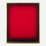 Eric Orr, Marin Red Void, 1996, oil on canvas over panel in artist's frame
