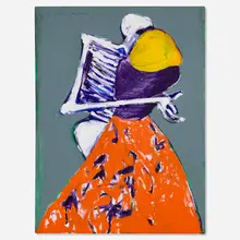 Fritz Scholder, Monster Love #12, 1986, acrylic on canvas