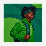 Monica Ikegwu, Freeform, 2022, oil on canvas